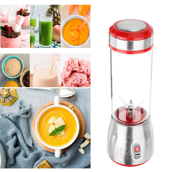 500ml 6 Blade Mini Portable USB Electric Fruit Juicer Blending Machine Juice Maker Juice Shaker