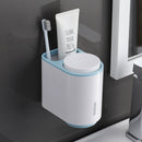 Magnetic Suction Mouthwash Cup Double Wash Cup Non-trace Wall Toothbrush Holder