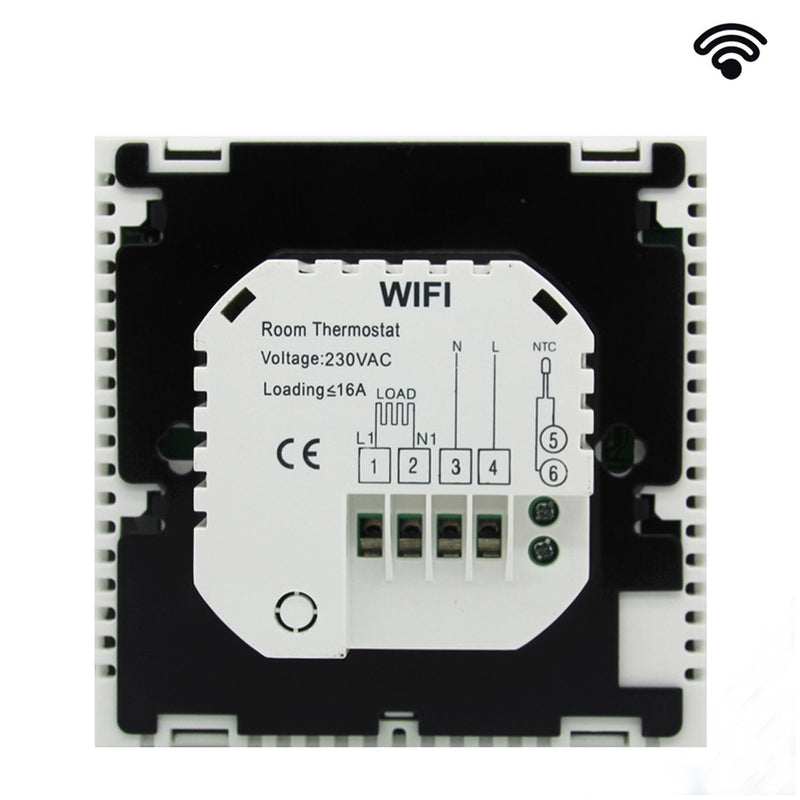 Wifi Thermostat for Electric Heating Controlled for IOS and Android Smart Phone Programmable WIF