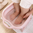 Folding Foot Spa Relaxing Bath Soaking Pedicure Basin Tired Sore Feet Massager