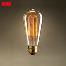 E27 40W Incandescent Bulb 220V ST64 Retro Edison Light Bulb