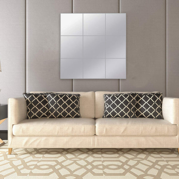 9Pcs DIY 3D Mirror Square Removable Wall Sticker Art Acrylic Wall Home Decorations