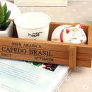 Honana HG-GP5 Multifunctional Vintage Natural Wood Garden Planter Succulent Rectangle Flower Pot