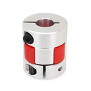 12mmx12mm Aluminum Flexible Spider Shaft Coupling OD25mm x L30mm CNC Stepper Motor Coupler Connector