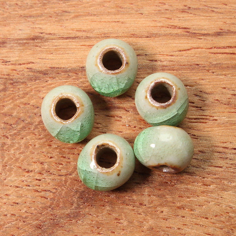 5Pcs 6mm Ice Crystal Beads DIY Women Hand Woven Material DIY Jewelry