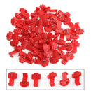 50pcs Lock Wire Electrical Cable Connector Quick Splice Terminals Crimp For Car