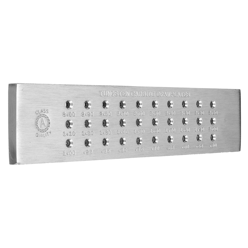 3.00 - 0.5mm Tungsten Carbide Steel Wire Drawplates 30 Square Holes Wiring Draw Plate