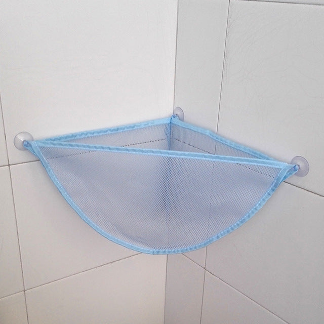 Powerful Sucker Home Bathroom Storage Supplies Multifunctional Children's Toys Storage Hanging Bag Mesh Cloth Drain