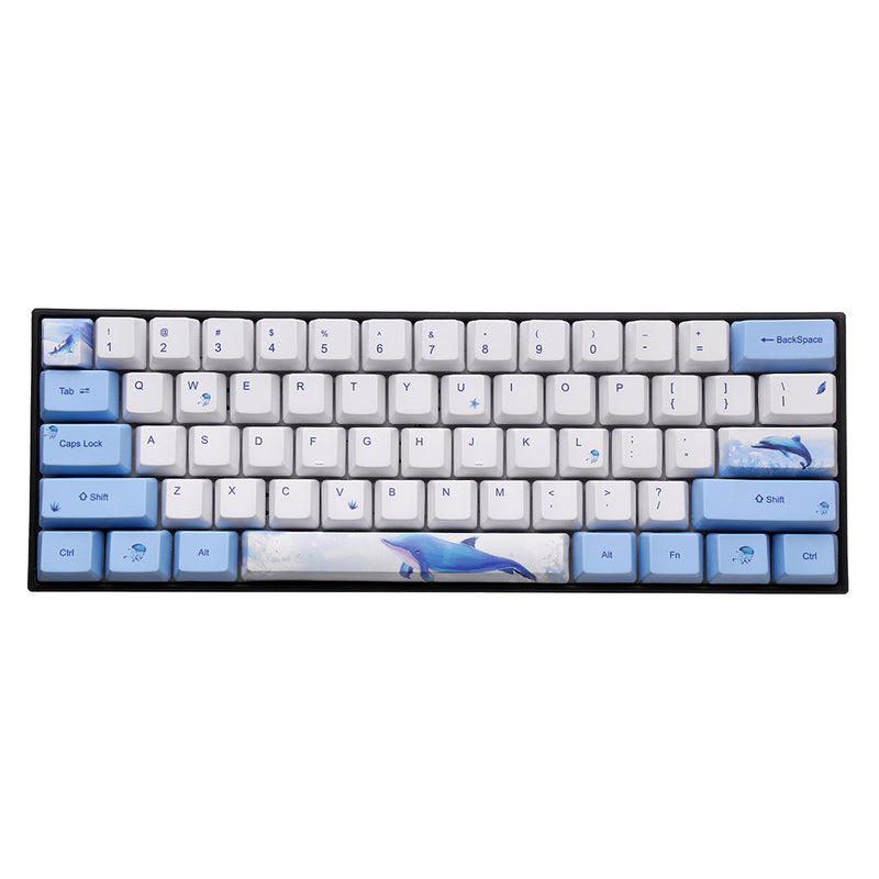 OEM Profile PBT Sublimation Whale Keycap for 60% Anne pro 2 Royal Kludge RK61 Geek GK61 GK64 Mechanical Keyboard