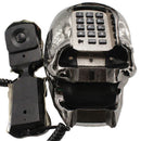 Skull Head Telephone Corded Land Line Flashing Eyes for Home Office Desk Telephone Table Decoration