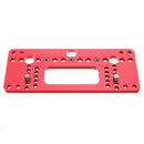 Aluminum Alloy Adjustable Metric Cabinet Hardware Jig Plus Cabinet Door Knob Handle Install Drill Guide Template Jig with 4.2mm Drill Bit Set