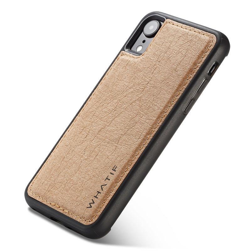 WHATIF Kraft Paper Shockproof Protective Case For iPhone XR