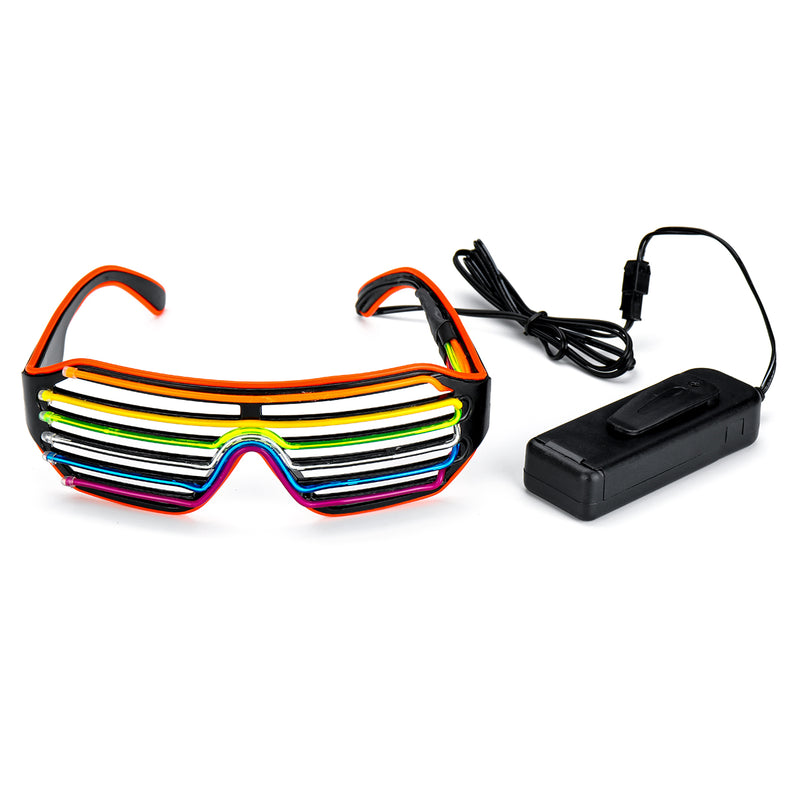 4 Modes LED Glow EL Glasses Party Flashing Festival Neon Wire Bar Party Light Up Goggles