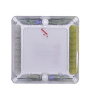 Solar Powered LED Outdoor Garden Ground  Road Stud Light Traffic Path Deck Dock Step Warning Lamp