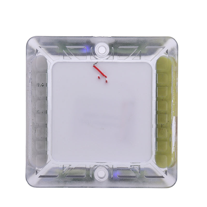 Solar Powered LED Outdoor Garden Ground  Road Stud Light Traffic Path Deck Dock Step Warning Lamp