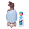Loskii KL-02 Decorative 3D Raptor Dinosaur Egg Smart Night Light Remote Control Touch Switch 16 Colors Change LED Nightlight For Christmas Gift