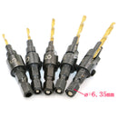 5pcs HSS Countersink Drill Bit Set #5 #6 #8 #10 #12 Woodworking Counter Bore Screw Tool