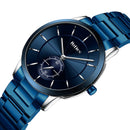 BIDEN 0178 Stainless Steel Band Business Men Wrist Watch 3ATM Waterproof Quartz Watch
