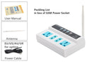 GSM Socket Switch Relay Remote Controlled 3 Ways Power Sockets Controller with Temperature Sensor