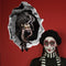 Miico Halloween Wall Sticker Girl Ghost Broken Wall Stickers Bar KTV Haunted House Decor