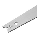 Stainless Steel Drill Bit Sharpening Angle Gauge 118 Degree Scale Gage Measuring Tool