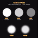 Alonefire G700-N  T6 2000LM 5Modes Zoomable Red& Green & White Light LED Flashlight Signal Light