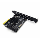ITHOO PCE4SAT-MR1 4 Ports SATA3.0 RAID PCI-E Expansion Card 6Gbps IPFS Hard Disk RAID Card Adapter for Desktop Computer
