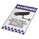 200x300mm Warning CCTV Security Surveillance Sticker Camera Rigid Plastic Sign