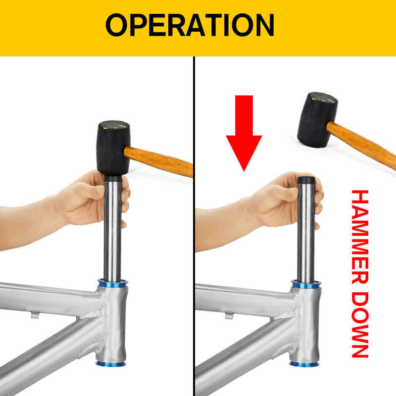 Steel Bicycle Bike Flywheel Removal Tools Headset Disassembly Installation Repairment Headtube Bearing topes Tool