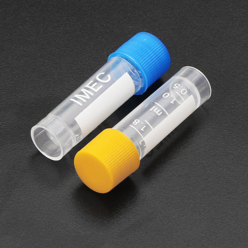 10pcs 1.8ml Plastic Graduated Vial 0.063oz Cryovial Tube Sample