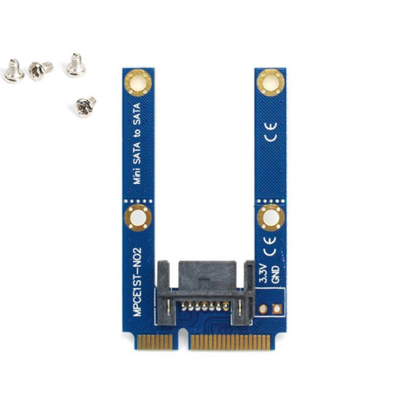 ITHOO MPCE1ST-N03 MSATA to SATA 3.0 7PIN Interface SSD PCI-E Expansion Card 6Gbps for Desktop Computer