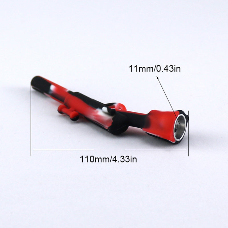 Silicone Water Pipe Shape Mini Pipes Weed Handheld