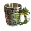 Christmas 3D Novelty Medieval Dragon Mug Faucet Cup Double Wall Stainless Steel Coffee Cups And Mugs