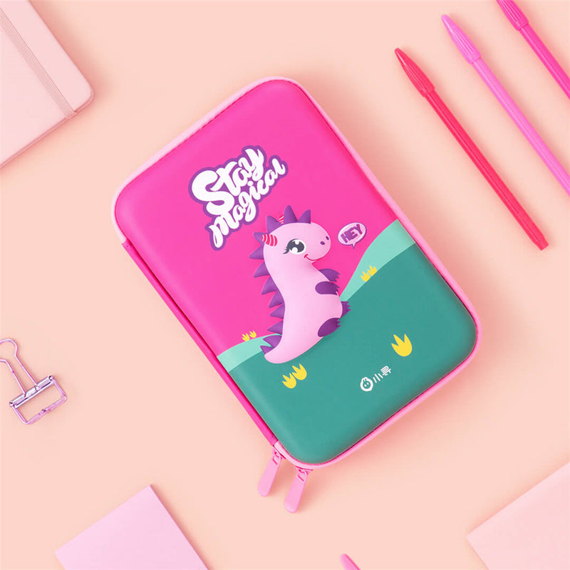 XIAOMI XPWJ1000 Cute 3D Dinosaur Pencil Case Large Capacity Pensil Bag Zipper Pencil case Students Stationery Office School Supplies for Girls Boys