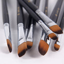 BGLN 803 9 Pcs/set Nylon Hair Oil Paint Brush Round Painting Brush For Watercolor Oil Acrylic Brush Pen pincel para pintura School Students Art Supplies