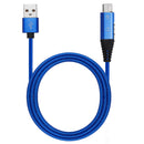 2 In 1 Type C 2.4A Braided Aluminum Alloy Charger Audio Data Cable for Smartphone Tablet 1M