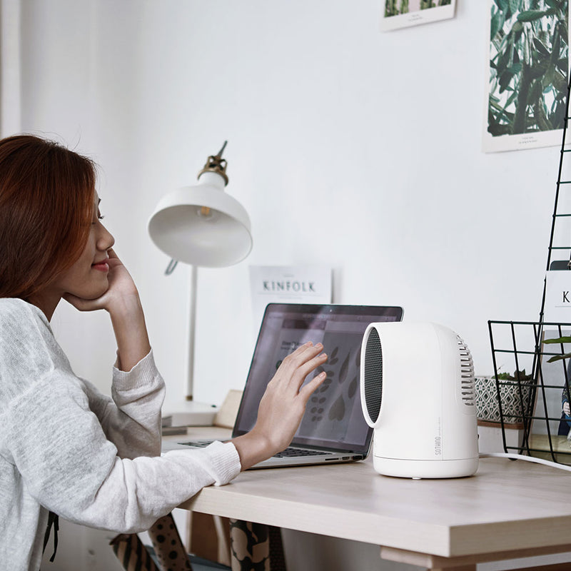 SOTHING Warmbaby Heater 500W Home Small Personal Electric Heater Fan Office Desktop Heater