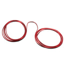 5M Car Interior Moulding Auto Decorative Red Chrome Shiny Strip Universal