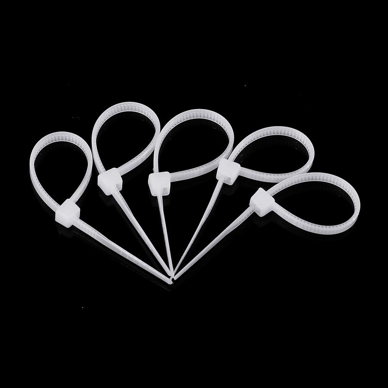 Suleve ZT12 Nylon 1000Pcs 3mm 8/10/12/15cm White Nylon Self-locking Cable Tie Zip Ties Strong Tensile Strength