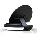 Bakeey 3in1 10W Qi Night Light Alarm Clock Phone Holder Wireless Charger Dock with USB Output Quick Charge Vertical for Samsung S10+ for iPhone 11 Pro Max Xiaomi 9T Mi9 Pro HUAWEI P30Pro LG