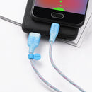 HOCO U73 Transparent Silica Gel Micro USB Data Charge Cable for Tablet Smartphone 1.2M