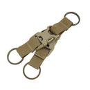 Outdoor Multi-function Ribbon Keychain EDC Tactical Key Ring Camping Hunting Key Chain