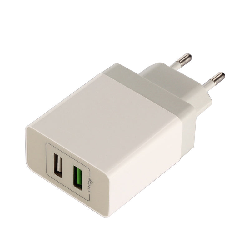 27W 2USB QC3.0 EU Wall Travel Smart Charger For iphoneX 8/8Plus Samsung S8
