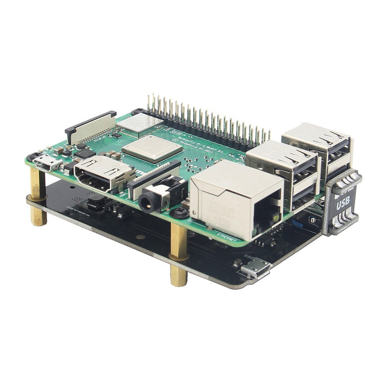 Upgraded Version V3.1 X850 mSATA SSD Storage Expansion Board For Raspberry Pi 3 Model B / 2B / B+
