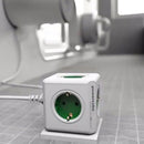 Loskii 110-250V 16A 5 EU Plug Cube Socket Power Outlet with Adapter 2 Colors