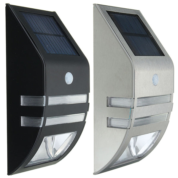 Outdoor Waterproof 2V 0.4W Solar Power Lantern PIR Motion Sensor LED Wall Light Lamp