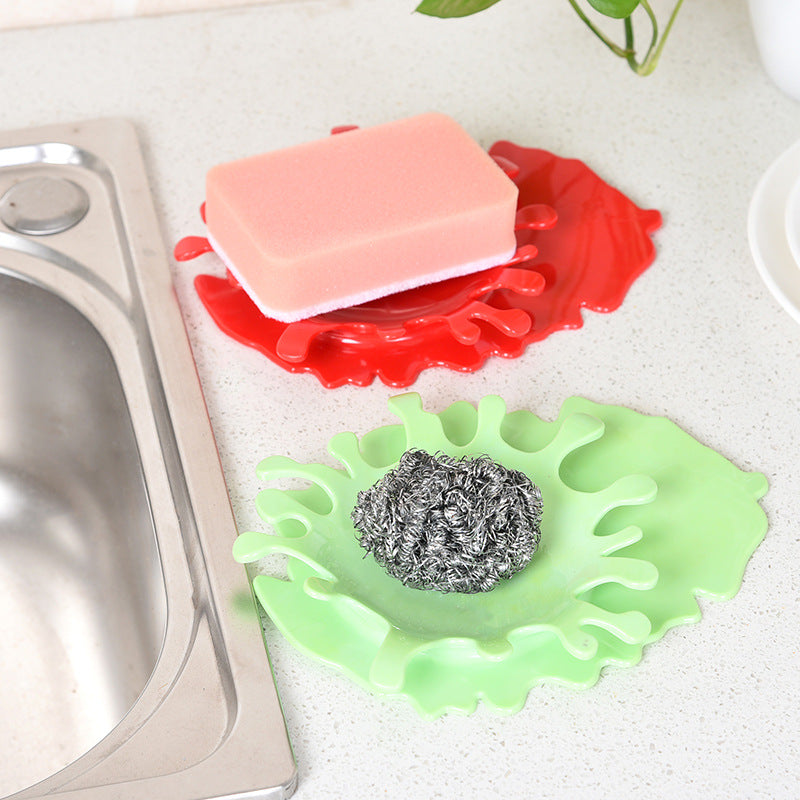 Honana KT-948 Mustard Blood Shaped Spoon Rest by Mustard Kitchen Cooking Aid Cup Holder