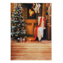 5x7ft Christmas Tree White Chair Stocking Fireplace Photography Backdrop Studio Prop Background