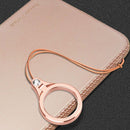 Bakeey Universal 2 In 1 Phone Ring Holder & Phone Holder Lanyard Finger Buckle Cell Phone Grip Strap Metal Stand For All Smartphone