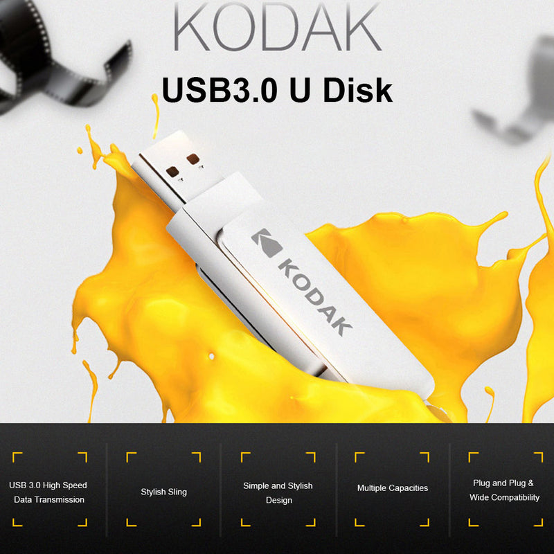 KODAK USB Flash Drive USB3.0 Metal Pen Drive 32GB 64GB 128GB Memory Stick U Disk Pendrive USB Stick